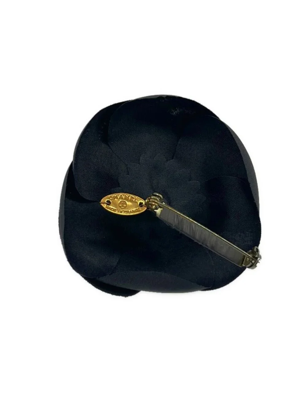 Chanel Flower Brooch Corsage Black